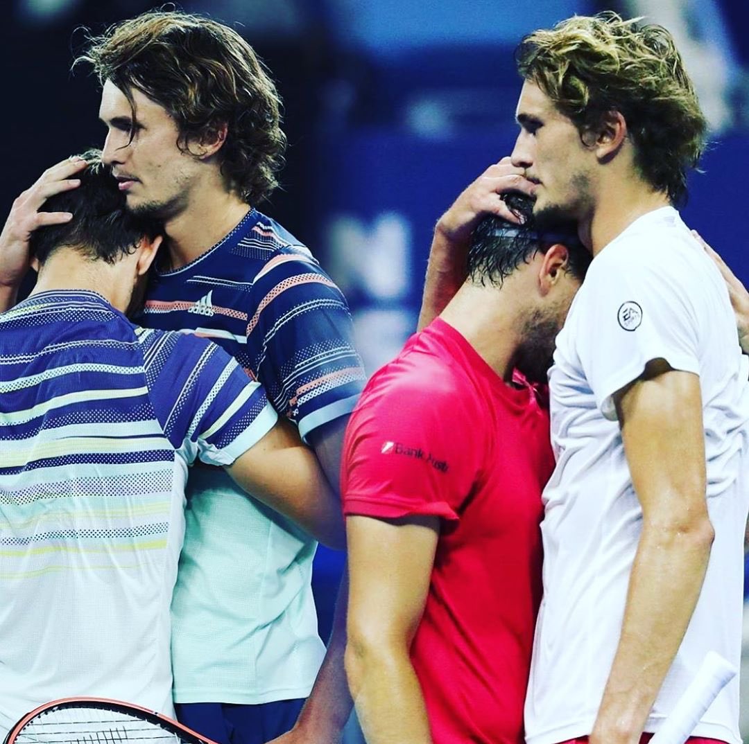 This is what sport is all about. Respect, appreciation and friendship. Thank you 🙏🏼 Domi and Sasha for standing strong for your character values and seeing always what matters the most - love & respect for each other. Congratulations to both of you. @ThiemDomi @AlexZverev #USOpen