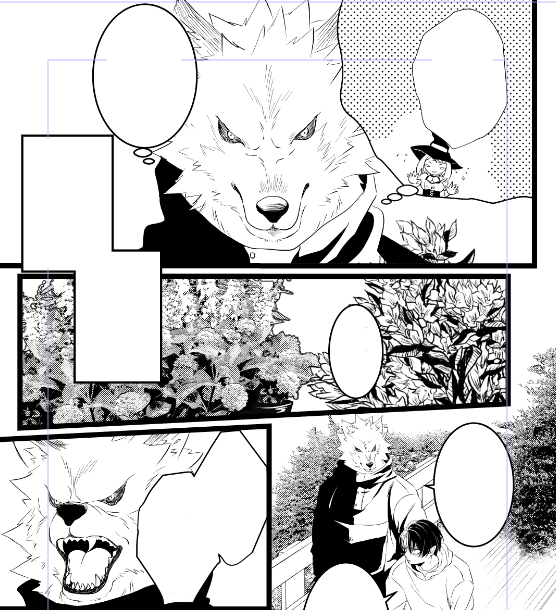 よく考えず滾る想いだけで原稿始めてしまったんだけど自分動物描けないんだったわ…前回は下書きミルコン先生に描いてもらったんだった…?って思ったですけど頑張ったらなんとかなっている(次回の新刊かなり人を選ぶ内容でございます…※ばくとどです) 