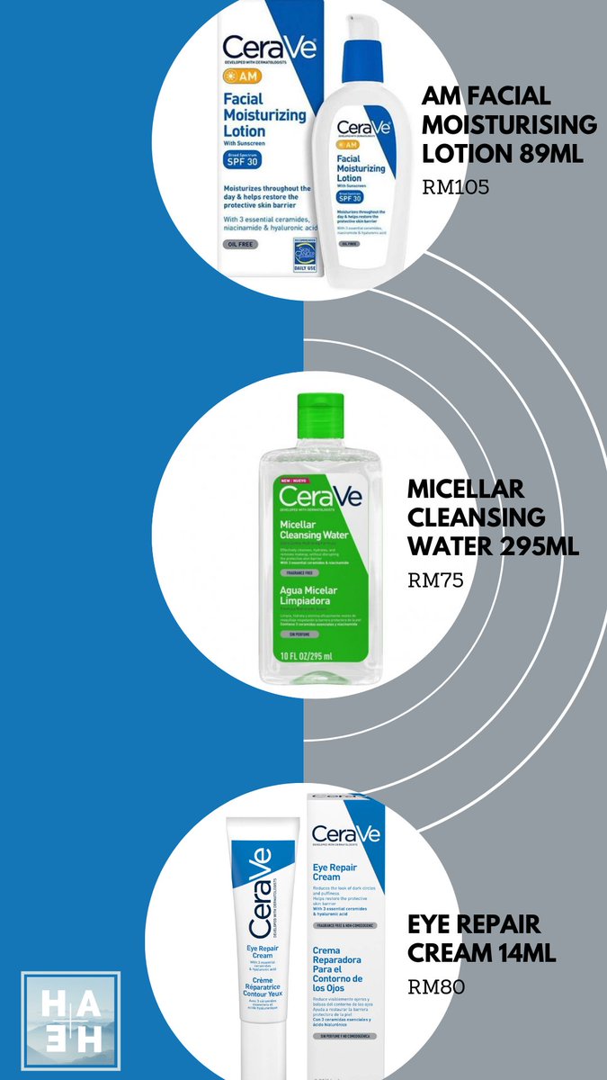 haheskin's tweet photo. Hi Guys! We are selling a bunch of CeraVe Moisturisers, Micellar Water and Eye Repair cream with FREE shipping across Peninsular Malaysia :)
______________________________
DM us or click link to whatsapp us https://t.co/SLsvVBtV3F

#ceravemalaysia #ceravemurah #cerave https://t.co/DizsnCbdHL