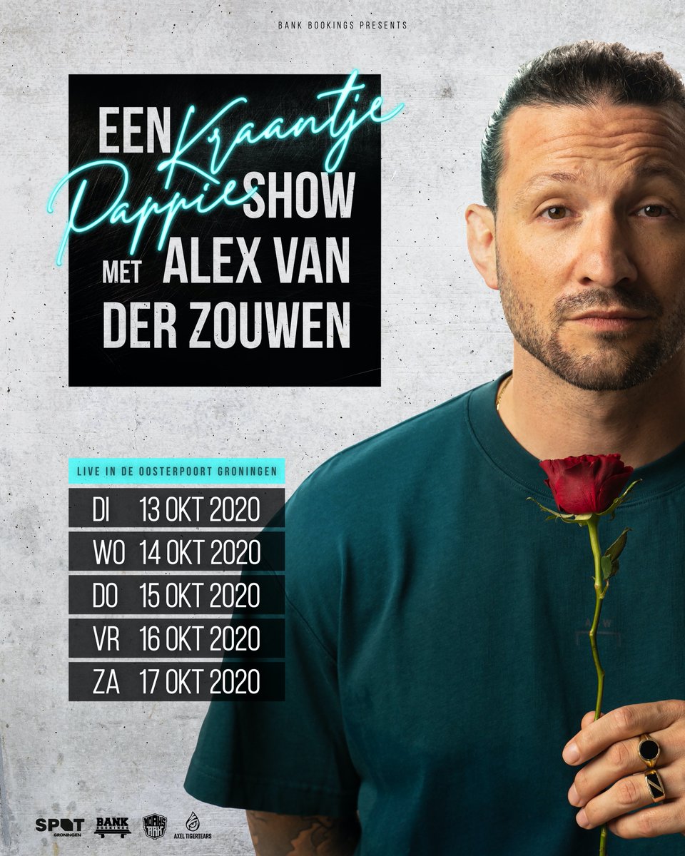 donderdag 17-09-20 om 19:00uur start kaartverkoop op spotgroningen.nl