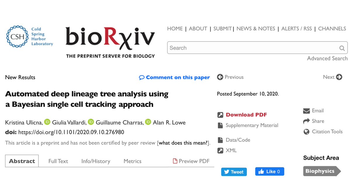 KristinaUlicna's tweet photo. #DeepTree🌳(1/🧵):
I'm beyond thrilled🤩 to announce that my 1️⃣st ever first-author preprint📄 is finally out on @biorxivpreprint!🎉
Enjoy reading my #PhD #project contribution👩💻 to Lowe & Charras #research teams to reconstruct #Deep #SingleCell #Lineages🔬https://t.co/l2ye39yZlG https://t.co/GXQ3482F8M