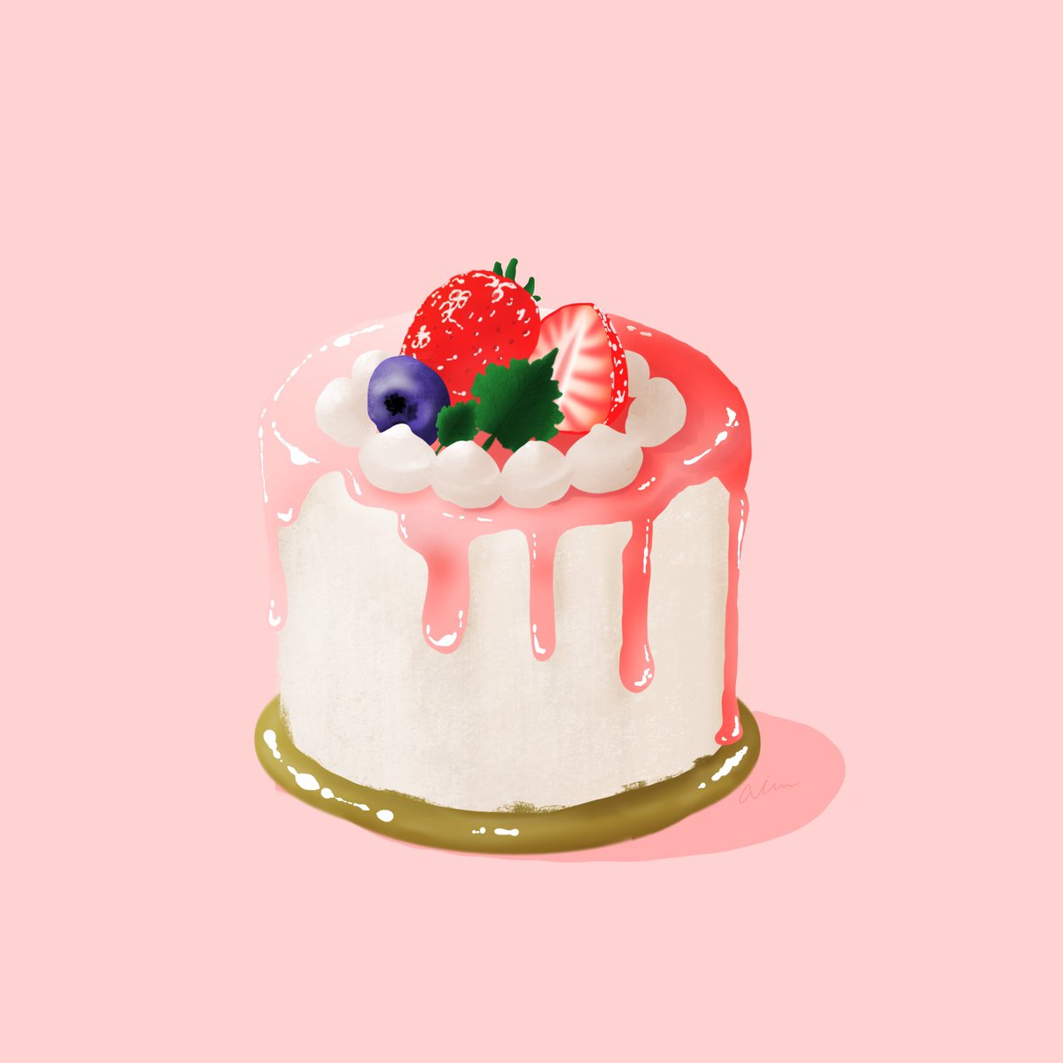 松倉愛 創作工房mucco 今日もケーキなイラスト フルーツ難しー フードイラスト イラスト イラスト好きさんと繋がりたい 食べ物イラスト ケーキ スイーツ T Co Wgqd7xhizi Twitter