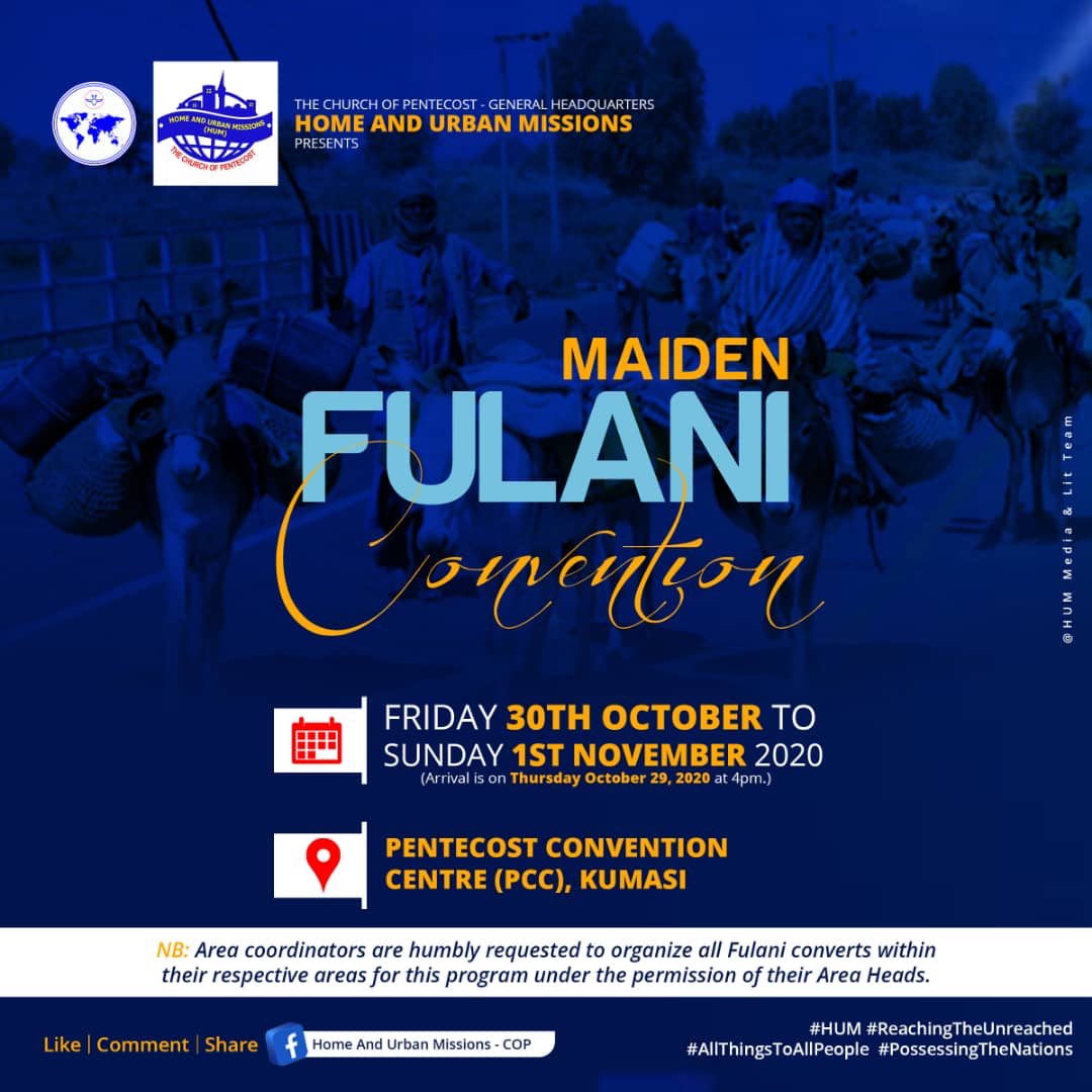 COPHQHUM2020's tweet photo. Follow the link below to read more...
https://t.co/kz0Uk3C953
#FulaniConvention2020
#HUM
#ReachingTheUnreached
#AllThingsToAllPeople
#PossessingTheNations https://t.co/wpKPIoZp0N