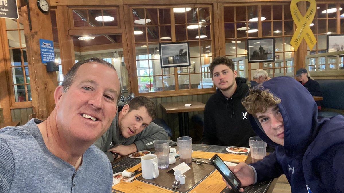 A first ever siting !!   Breakfast on Election Day and my boys are all awake before 8 and all with me at the same time #NothigBeatsIt