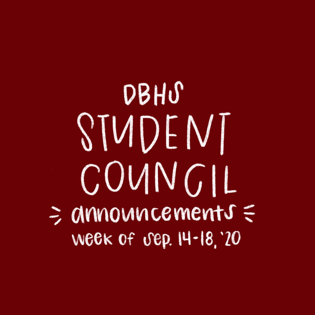 DBCouncil's tweet photo. Student council meetings are back in session!! We hope to see you on Wednesday! #RollTribe https://t.co/Ch9i0EYIof