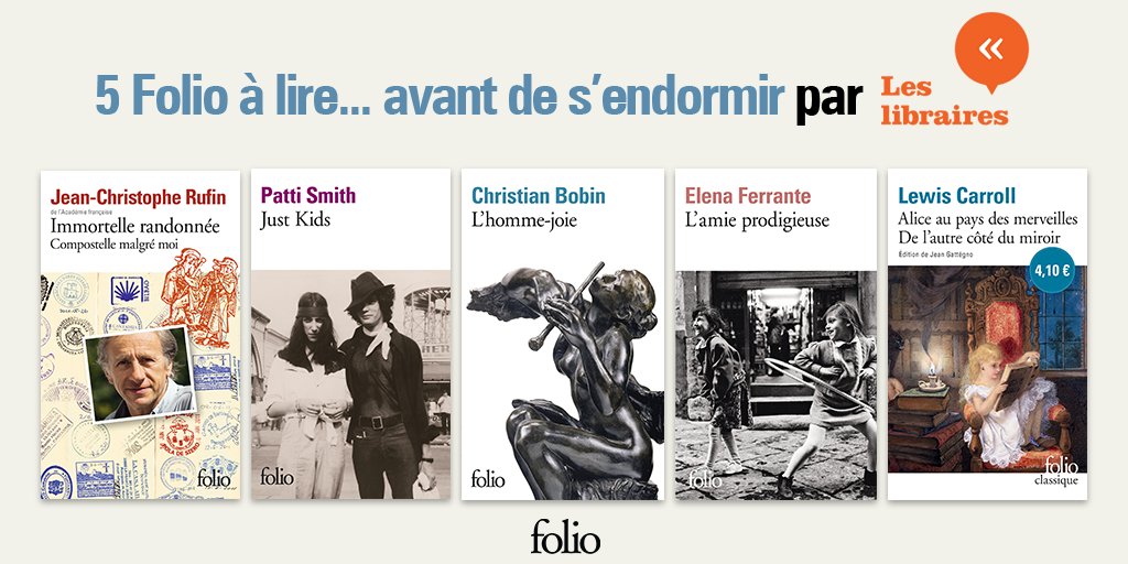 editionsfolio's tweet photo. #MardiConseil 📗Les 10 Folio à lire avant de s'endormir par @les_libraires 🌙
https://t.co/eS1tv5ogIO

📚Quels sont les vôtres ? 
#Folio #LireEnFolio #JeanChristopheRufin #ElenaFerrante #christianBobin https://t.co/jVDHB0IdfY