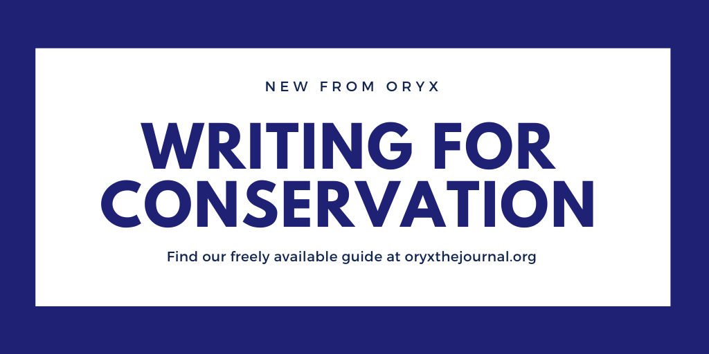 OryxTheJournal's tweet photo. Our general guidance—for improving your writing, presenting your data, managing your references, and promoting your writing—will be of help no matter which format you are writing for.
Find our #WritingForConservation guide here: https://t.co/7kgAbocV1c https://t.co/4LDKojCyK8