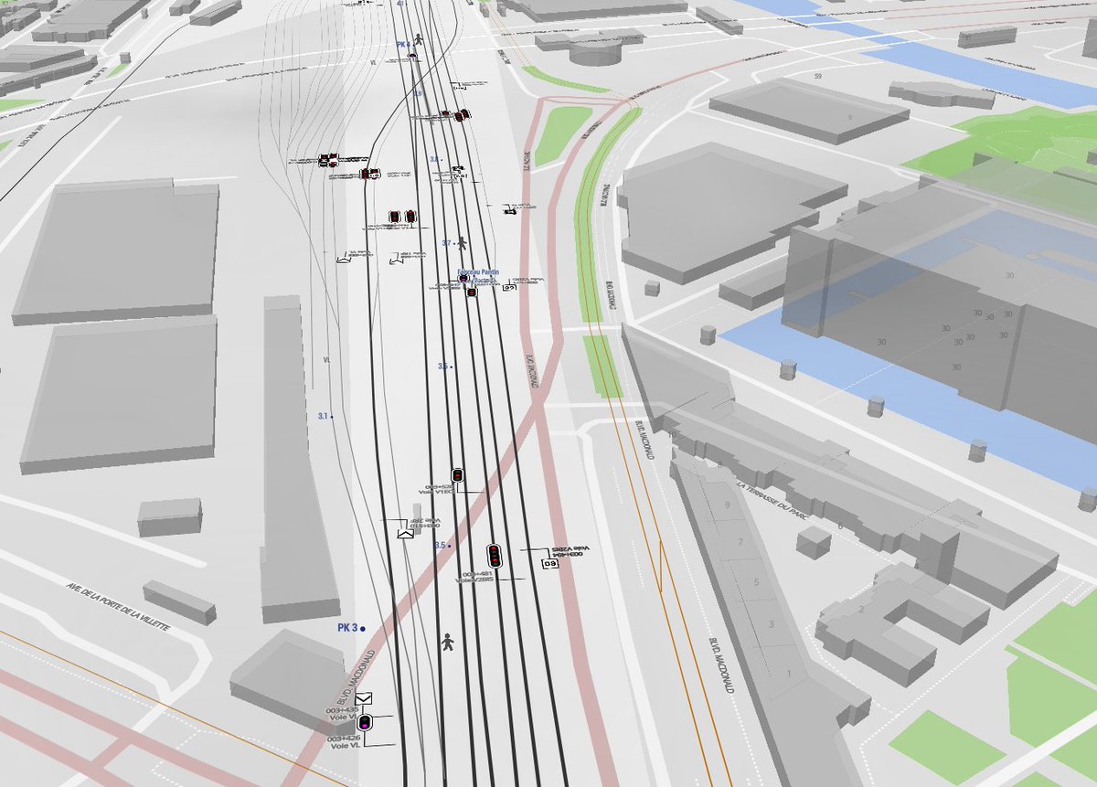 NicolasW_Tchoo's tweet photo. Mise à jour de https://t.co/7y8BqX5y29 ! J'ai pu ajouter la position réelle et fixe de la signalisation (droite, gauche, centrée) ce n'est pas toujours parfait mais c'est bien mieux qu'avant. Et tant qu'à faire j'ai mis à jour les données #opendata @sncf et ajouté le relief ! https://t.co/0narizH0WD