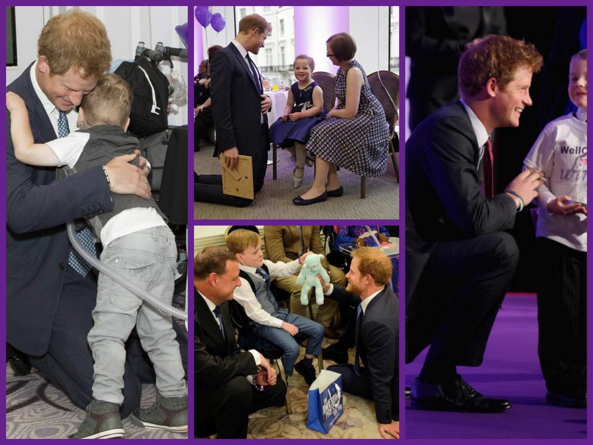 Pinka84's tweet photo. #HoorayForH #H36
Day 14 - Wellchild
To see a Prince kneeling in front of children just so he can interact with them is so heartwarming.@WellChild is such a terrific and much needed charity, with Harry as patron, its in very good hands!
#SussexSquad #PrinceHarry #PerfectPrince https://t.co/X11vD4WLv6