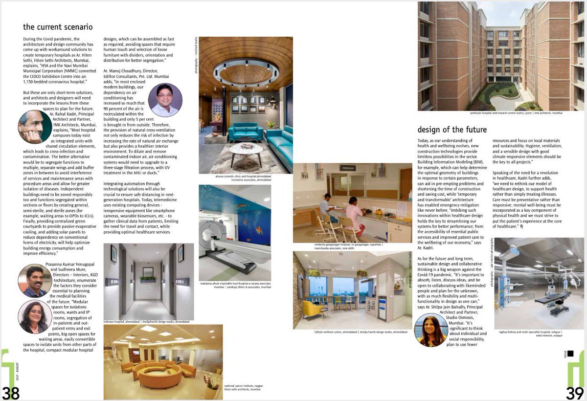 NmdInteriors's tweet photo. Happy to got published in IFJ magazine for healthcare project https://t.co/QVoIXPkcMI