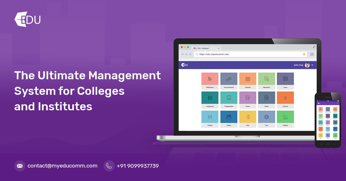 myeducomm's tweet photo. MyEdu's College Management App helps education institutions to manage their academic, administrative, attendance, library, finance system very efficiently.
Request a Demo now: https://t.co/4R5hzuMwLb

#CollegeManagement #CollegeManagementApp https://t.co/YLuWT8qdNx