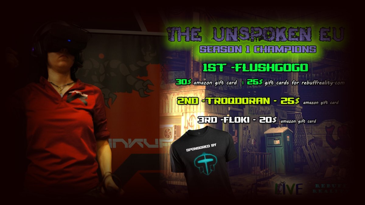 FlokitheMighty's tweet photo. I forgot about an important news: the Unspoken Live League is over. 🧙‍♀️🧙‍♂️🎖
Jaws of the Beast are closed. They hold the 3rd place in EU‼️
Thanks @LinkupVRESA❤️
#linkupvresa #insomniacgames #theunspokenvr #oculus #vr #leagueofinternationalvresports #theunspokenliveleague #3rd https://t.co/EiH7bHrgKU