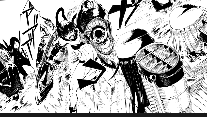 作画カロリー高すぎだけど深海勢はベタでごりごり塗るに限る 