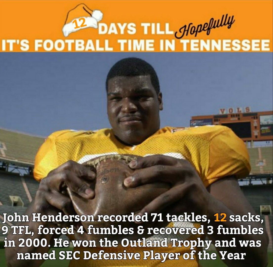 Big John came to Rocky Top after leading Pearl Cohn to back to back state titles. From 1999-01 he had 162 tackles, 18 for loss,20.5 sacks,forced 4 fumbles &amp; recovered 5. He was All-SEC &amp; All-America in 2000 &amp; 2001. He joined Steve DeLong as the only Outland Trophy winners from UT