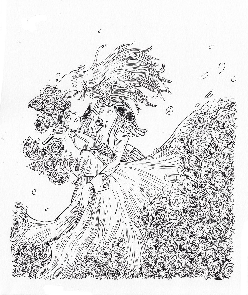 Name: The Rose Bride

Approx. Size: 9 x 11 in

Price: $75 