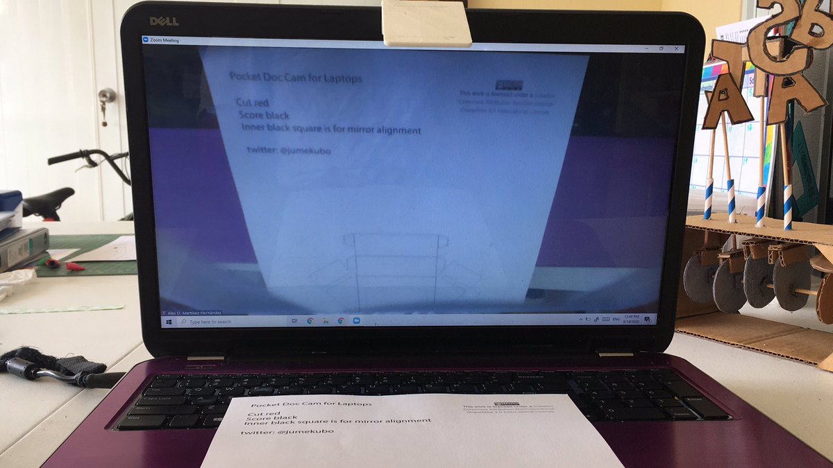 geomarster's tweet image. This is an awesome project by @jumekubo ! Pocket Doc Cam for Laptops! Great for teachers and Students!! #Shoutout #MakerEd #OpenTools #Makerspaces