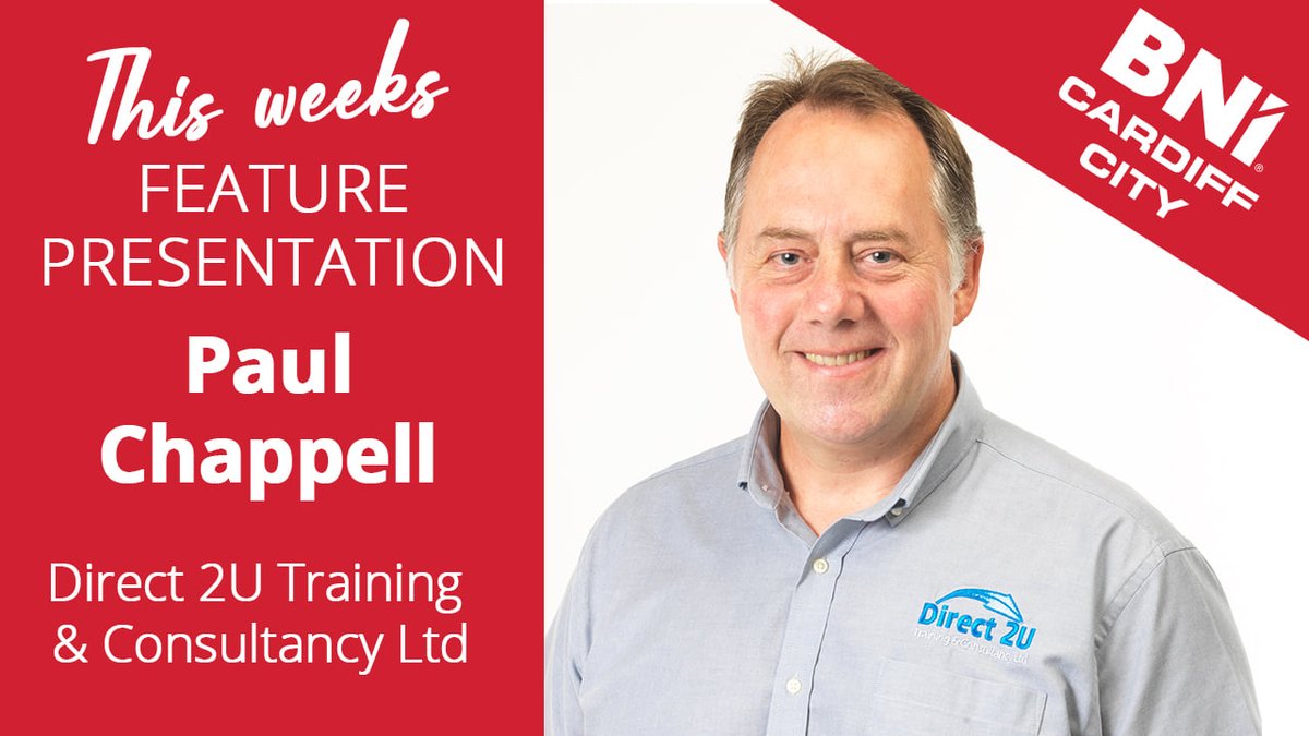BNICARDIFFCITY's tweet photo. This week see  Paul Chappell share his expertise in providing a range of professional health and safety related training and consultancy services from Direct 2U Training
Book a seat to watch it
https://t.co/W0vGMZlME3 https://t.co/f9Xp43yiVr