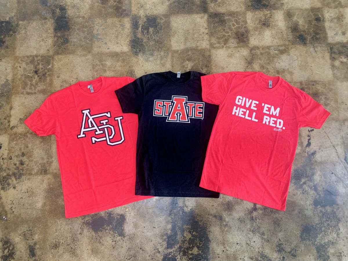 RockCityTees's tweet photo. AState Nation has a little pep in their step after their upset this weekend...and short handed! 
#wolvesup #astatenation #jonesboro #astateredwolves @redwolvesfb https://t.co/od7E1KHK0F