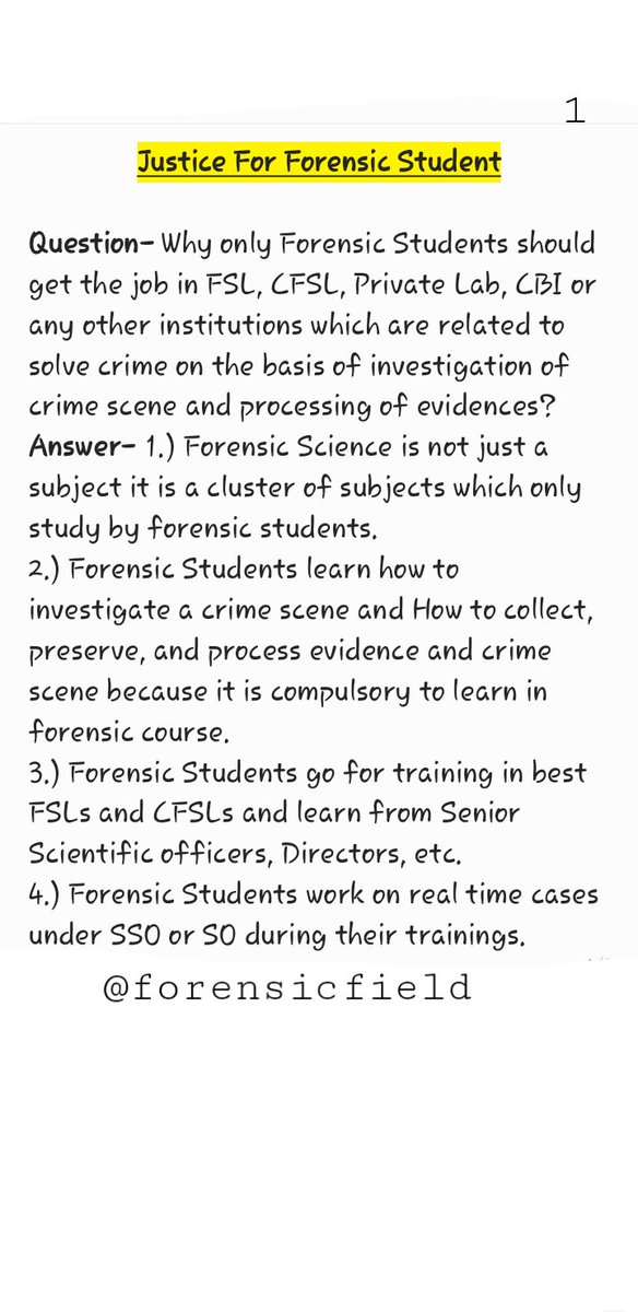 babaraje_speaks's tweet photo. #justiceforforensicstudent #forensicscience #forensics #jobsinforensic #ForensicScienceOptionalinUPSC #forensicstudents #forensicscienceoptionalupsc #ForensicScienceOptionalinOSSC
@PMOIndia @AmitShah @EduMinOfIndia @uddhavthackeray @AnilDeshmukhNCP
@supriya_sule @PawarSpeaks https://t.co/yiFjESLVLC