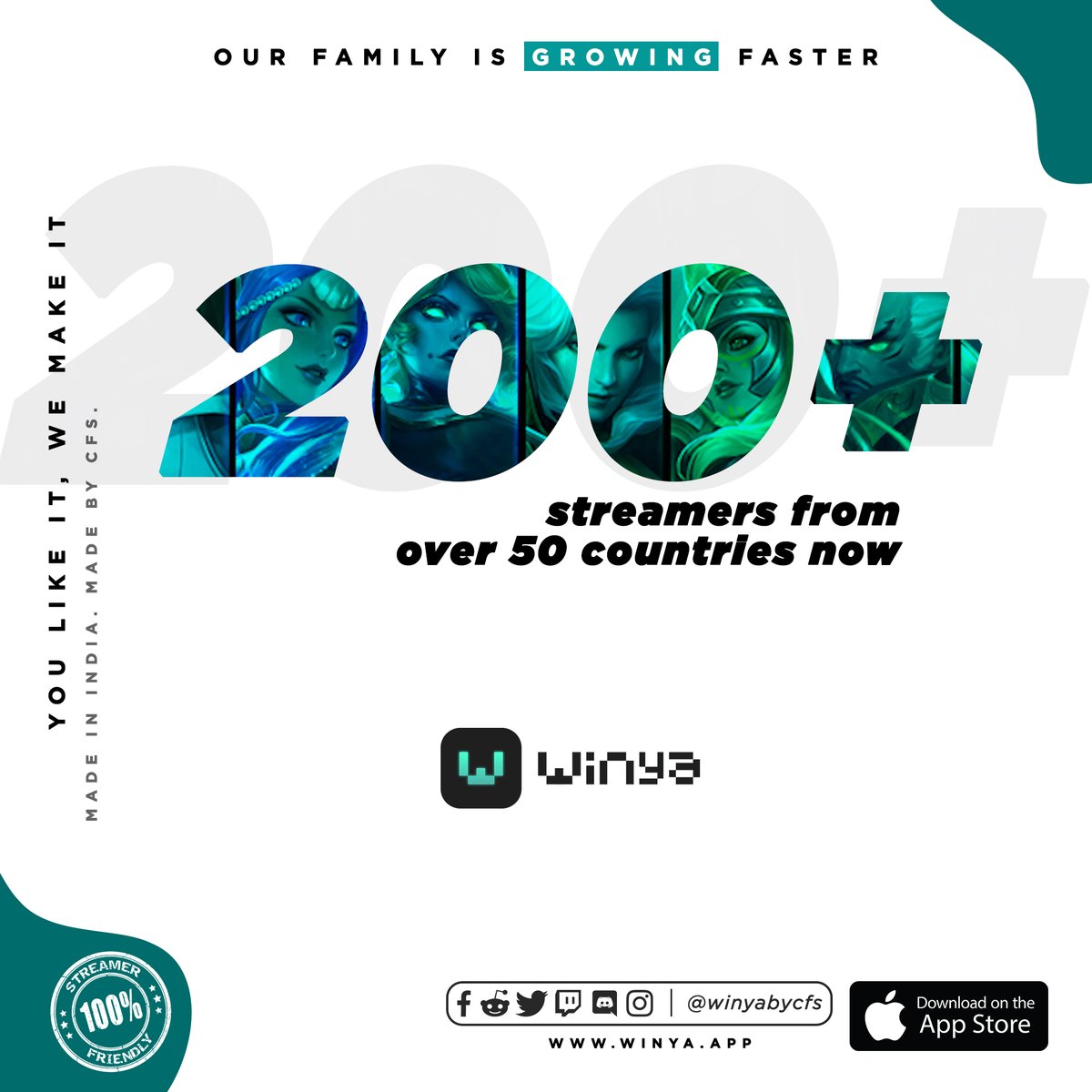 fuglyab's tweet photo. We love you! Even if you guys make us work on weekends, we still do. You all are unbelievable.
Thank you🙏🏽
Download Winya Now👉🏽 https://t.co/wM52UUZxgI https://t.co/vwisqlxkjJ