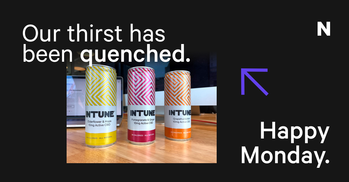createdbyneon's tweet photo. We received a special delivery today of INTUNE drinks courtesy of @StoryPR. Thanks so much for these mouth watering goodies on this super sunny Monday. ☀️

#InTune #TheStoryPR #DigitalAgency #DigitalMarketing #DigitalAgency #DigitalAgencyLife #MondayMotivation #OfficeLife https://t.co/OkwExtItH2