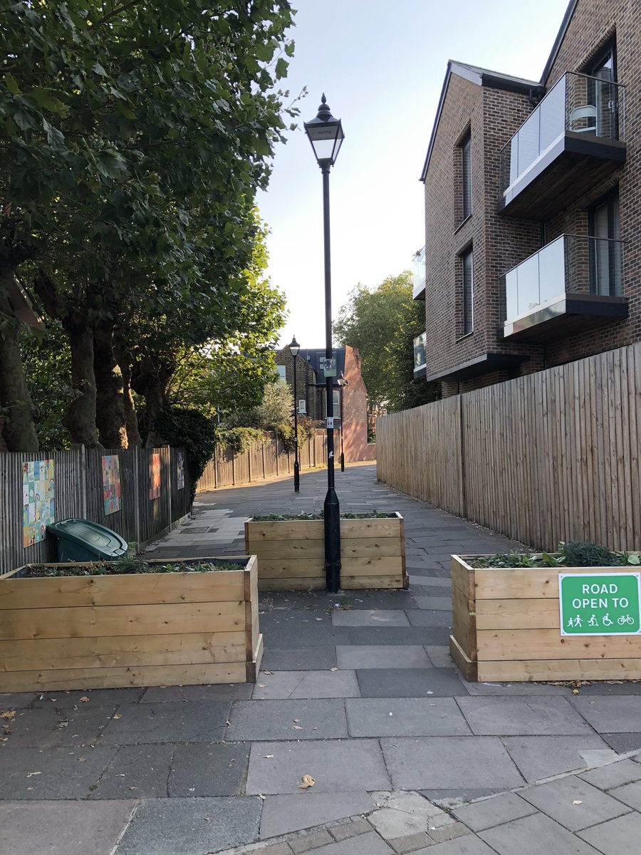 Hillside Passage in Streatham now open to bikes and and newly done with planters