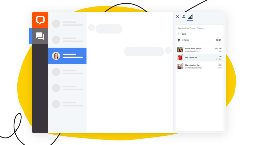 LiveChat's tweet photo. Update alert 🚨 The newest version of our @BigCommerce integration – Customer Insight, allows you to see your customer’s cart the moment they come to chat.
https://t.co/ba6oCzlOX1 #BigCommerce #BigCommercePartners https://t.co/4uY8EvsxIW