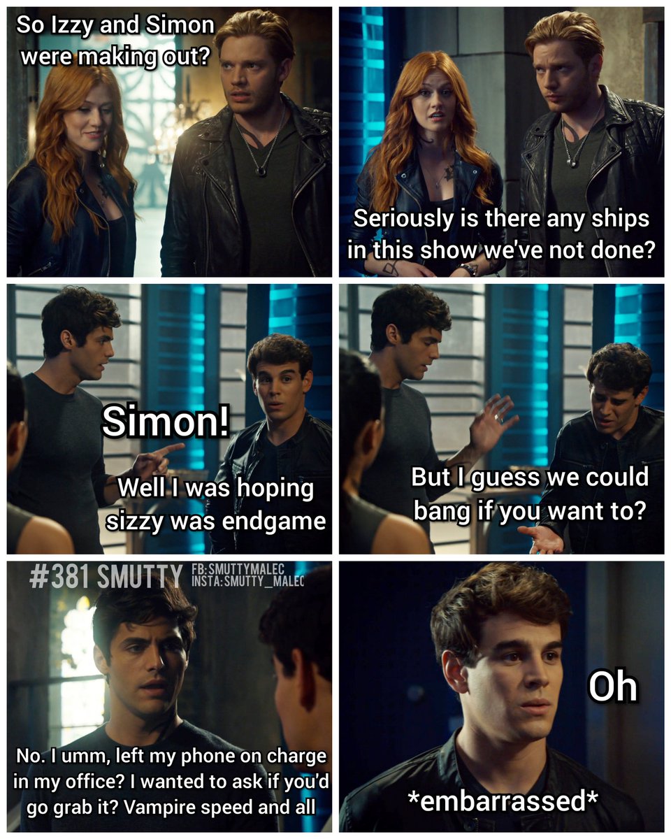 MalecSmutty's tweet photo. #381 Shadowhunters; we have more ships than the Navy!
#shadowhunters #shadowhunterstv #simonlewis #albertorosende #shadowhuntersmeme #redscrollsofmagic #malec #aleclightwood #magnus #magnusbane #matthewdaddario #mattdaddario #harryshumjr #SaveShadowhunters #shadowhunterslegacy https://t.co/ZCmVR7VHgh