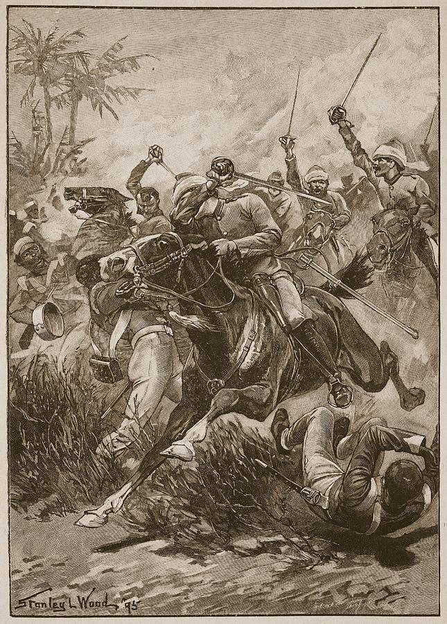 However, the attack was almost repulsed when the 4th column was driven back after it was ambushed by rebels in the Kishangunj suburb. The only reason they were unable to attack the ridge was as a result of the quick action of the cavalry reserve, the horsemen held their position
