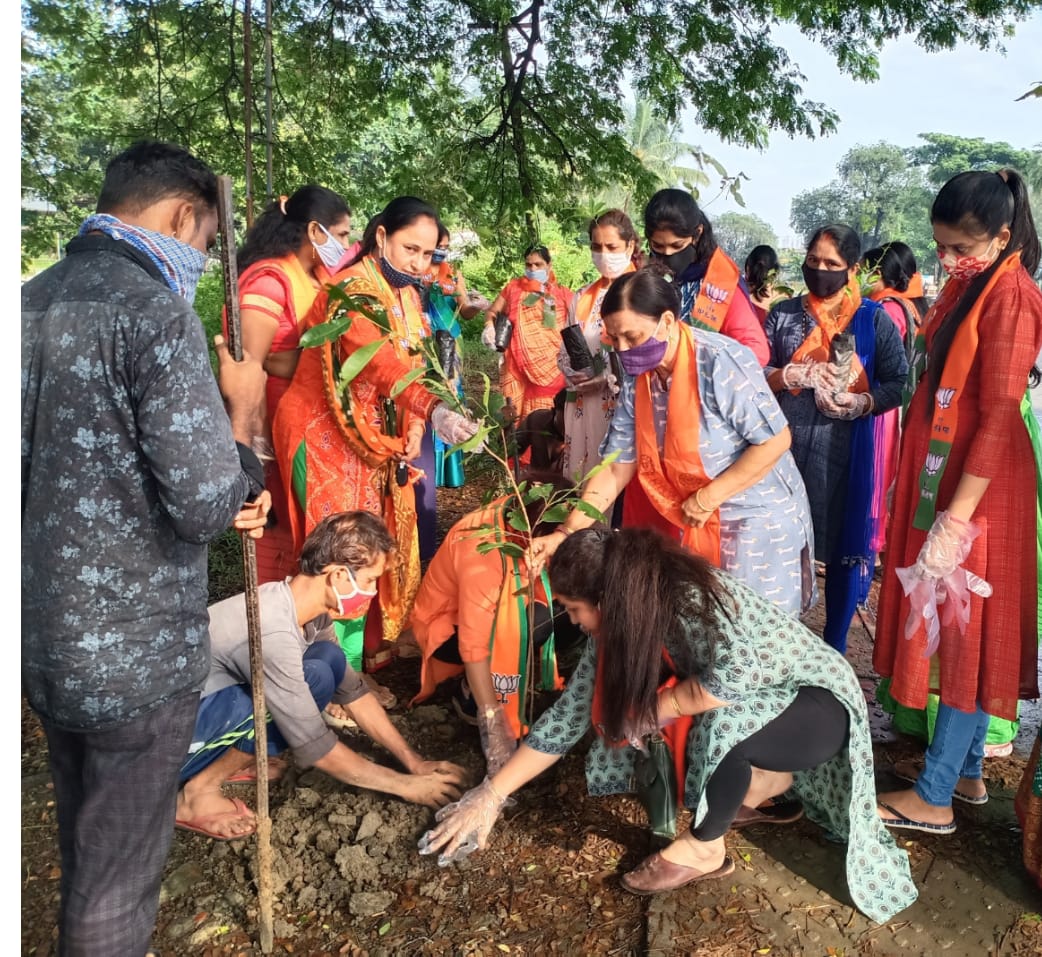 Deepali01907355's tweet photo. आज भारतीय  जनता पार्टी    महिला  मोर्चा की  और से  माननीय  प्रधान मंत्री श्री  नरेंद्र  मोदीजी  के  70 जन्म  दिवस के  सन्दर्भ मे  सेवा सप्ताह के अंतर्गत कचीगाम  मे  स्वछता  अभियान  और वृक्षा  रोपण  का कार्यक्रम  किया |
@VijayaRahatkar @BJP4India @MadhaviBhuta @katela_simple https://t.co/2leDPtajNr