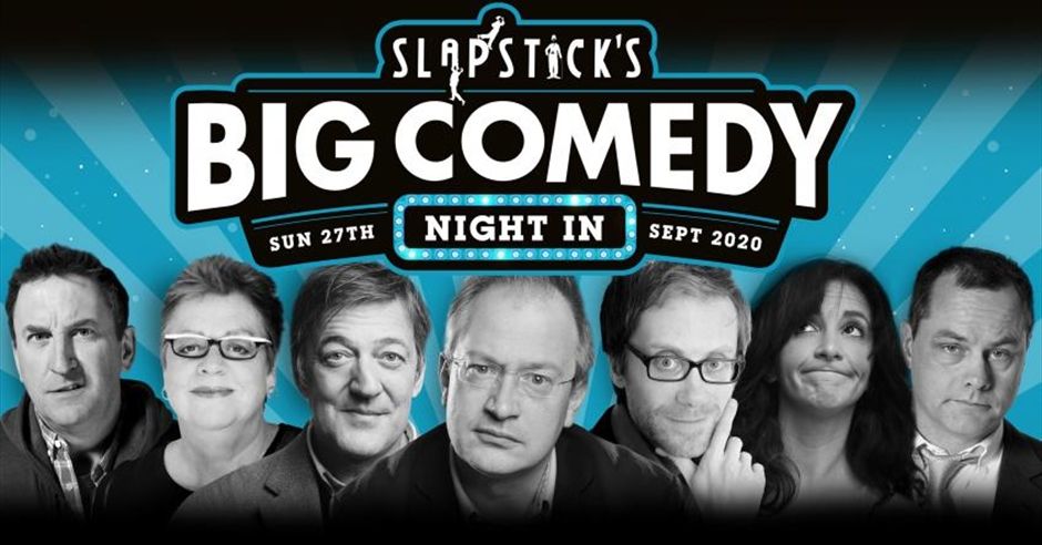 We're all in need of a good ol' laugh. Book your tickets for <a href="/SlapstickFest/">Slapstick Festival</a>'s Big Comedy Night In 🎭 buff.ly/3h8Rjii