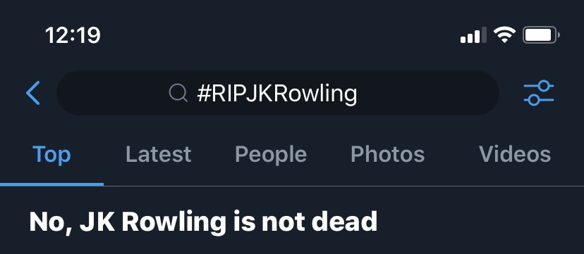 macfindspride's tweet photo. this is honestly hilarious they’re so tired of y’all #RIPJKRowling https://t.co/S8EclY38Lb