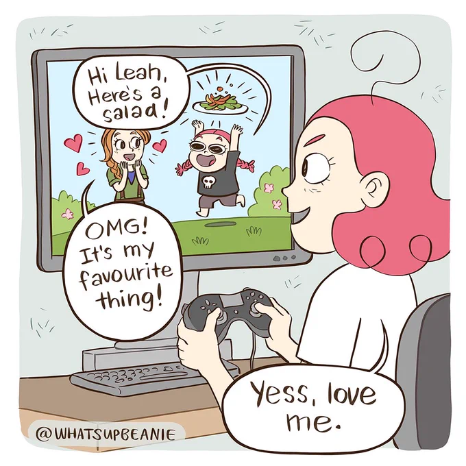 If you were a video game character, which  food or item would be the perfect thing to level up someone's friendship with you? Haha. 
I love Stardew Valley, do any of you play it too? I tend to marry Abigail. 