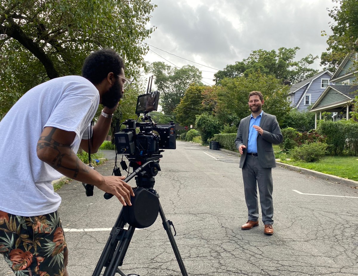Elijah4Senate's tweet photo. Sneak peak behind the scenes of our new campaign ad. Can't wait to show you how it turns out! To make sure our new ad is seen by the highest number of people, please donate to the campaign today at https://t.co/wnmDBEGJkN. Less than 50 days to go. #ElijahforSenate #SD38 https://t.co/a1sBwFo7Xx