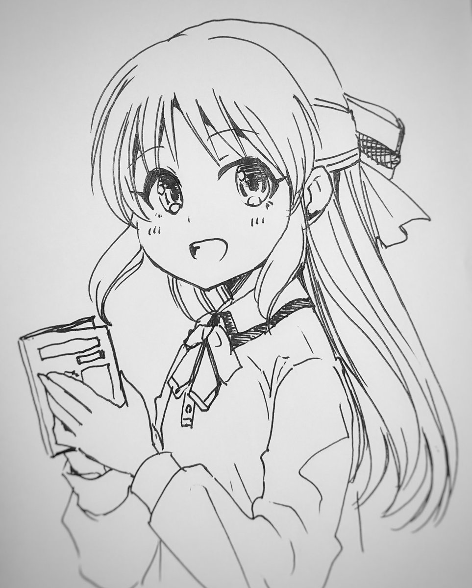 今アナログ作業中なんだけど、気が付いたらありすちゃんの落書きしてたって話したっけ… 