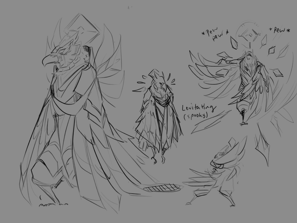 tangletorn's tweet photo. Some old and scrapped boss concepts we looked back at for inspiration while fiddling around with the mobs for the playable demo! https://t.co/5tWRnTuY79
