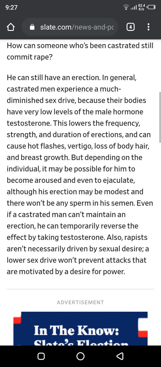 sNa_bashir's tweet photo. Like seriously this is the best solution you can come up with? Like come on. Just do your research about castration . It's just the removal of testicles leading to no production of testosterone and male hormones(part1) #ThankYouPrimeMinister
#HangRapistsPublically https://t.co/iLrD04FgkT