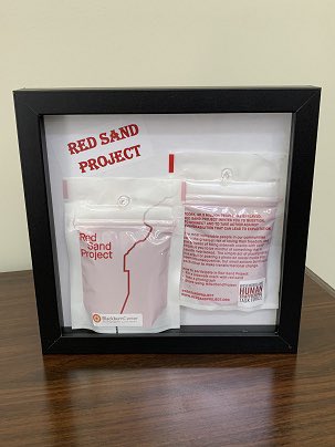 Look for the #redsandproject shadow boxes in local businesses around Greensburg!