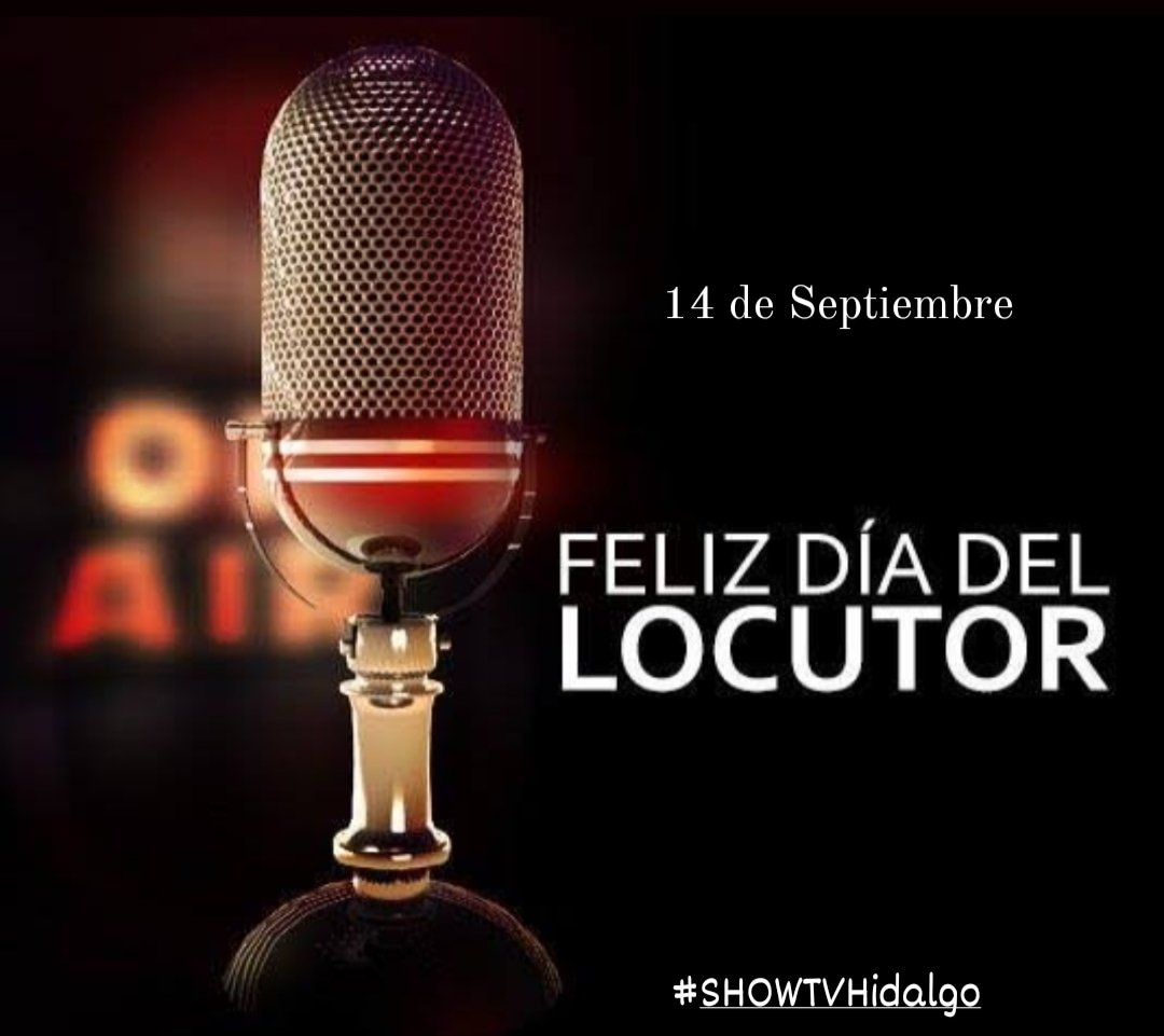 HaNielFlOrEsTv's tweet photo. FELIZ DIA DEL LOCUTOR Y COMUNICADOR DE TV #Felicidades un abrazo a todos #BuenLunes #locutor #DiaDelLocutor #comunicadordetv #TV #HanielFlores #Chikitobb #Lunes #Covid_19  #Mexico #Hidalgo #Huejutla #Locutores #conductores #FelizDiadelLocutor #Soylocutor #soyconductordetv https://t.co/sOInSu5PJc