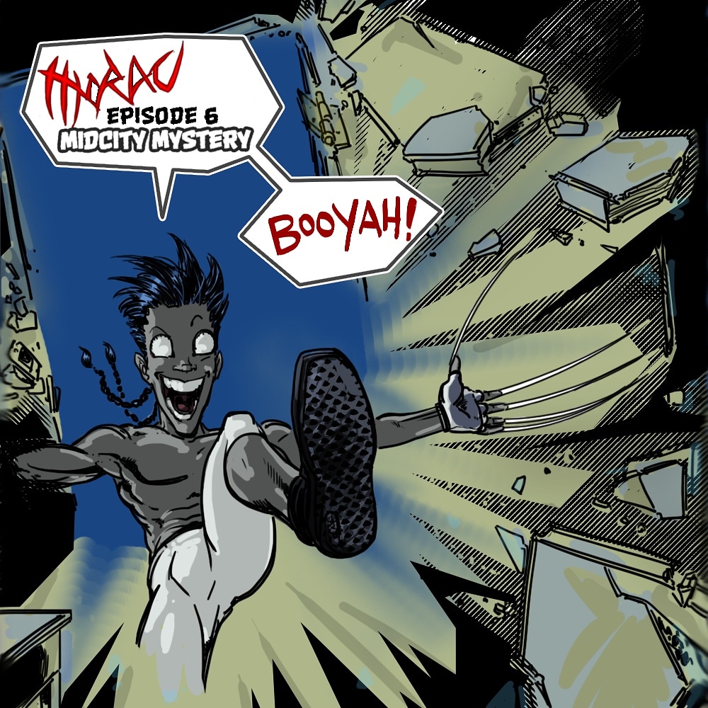 A9comics's tweet photo. It's here! Ep6: MidCity Mystery
#Morac heads to P-Town’s MidCity to gloat about his legendary return.
The optimal viewing exp (w/SFX) is on our Instagram. All 6 episodes are also availabe on our Webtoon (links in bio)
#superhero #scifi #comics #webcomics #webtoon #art https://t.co/MrYA1KKG8u