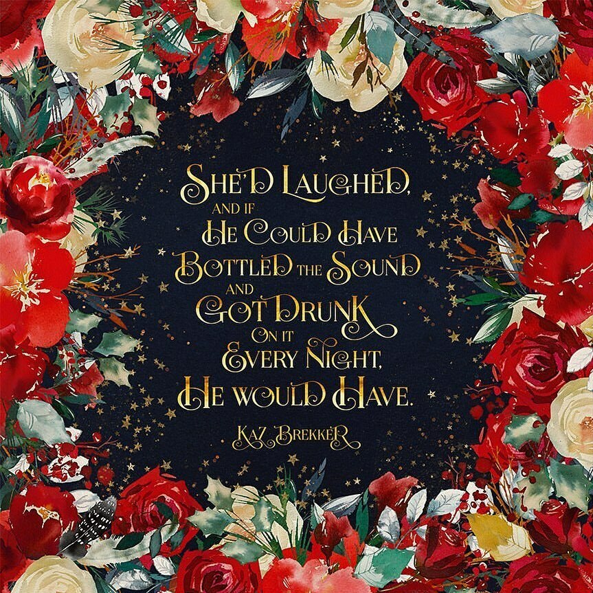 She’d laughed, and if he cpuld have bottled the sound and got drunk on it every night, he would have.
- Kaz Brekker, Six of Crows
🌹
This heart BREKKER is as flawed as they come, but that’s the way I like my book boyfriends. Broodingly dark and broken… instagr.am/p/CFH3pXjDJLc/