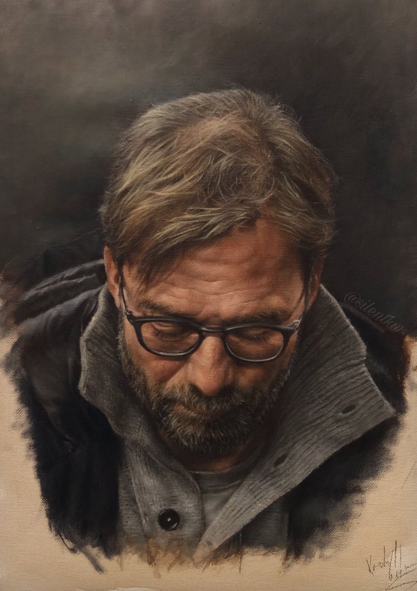 SilentKW's tweet photo. “Jürgen Klopp”

Oil paint on canvas board
#LFC #Klopp #oilpainting #artist
@LFC https://t.co/DTJQtmQnd7
