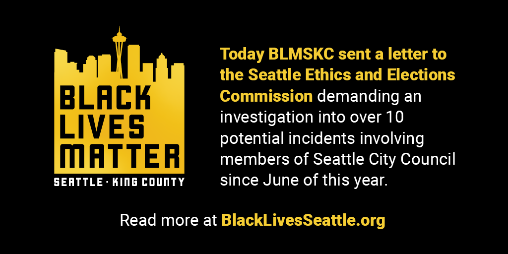 BLMSeattleKC's tweet photo. Government works for the people. The people deserve to know what it's doing and why. View our letter: https://t.co/FCHvb9BfJ0 #blmseattle #blacklivesmatter https://t.co/GIUsQGUtEi