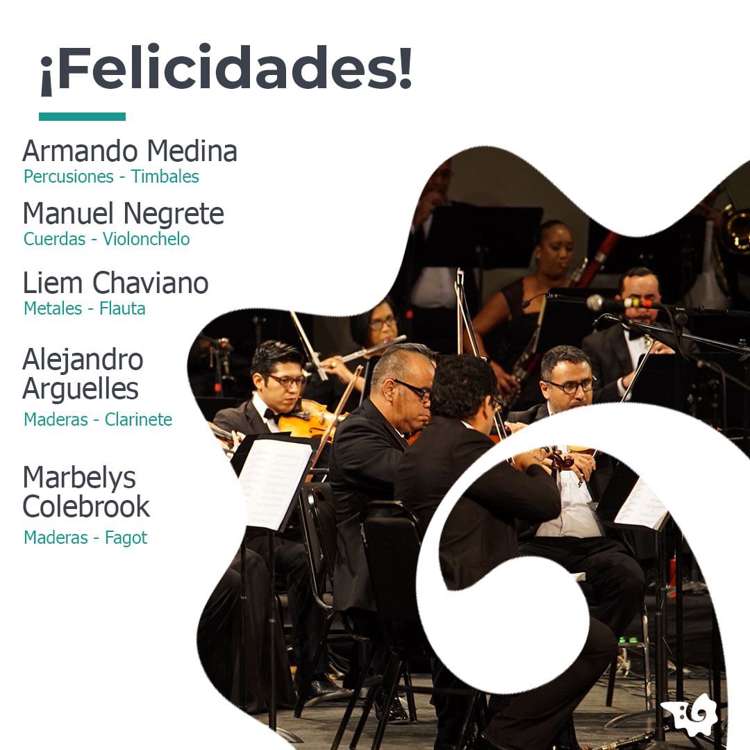 El equipo de la Sinfónica de Cancún felicita a los cumpleañeros del mes de Septiembre:

-Armando Medina Pozo
-Manuel Negrete Sánchez
-Liem Chaviano Liriano
-Alejandro Arguelles
-Marbelys Colebrook Acea

¡Que la música armonice todos los días de su vida!