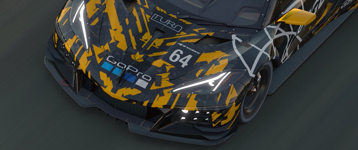 GeodesicRacing's tweet photo. After a few days in the paint booth our @iRacing @CorvetteRacing C8.R GTE is ready for action! Thanks to @ILMsux for painting this beauty. 😎 https://t.co/xOOHf06lWX
