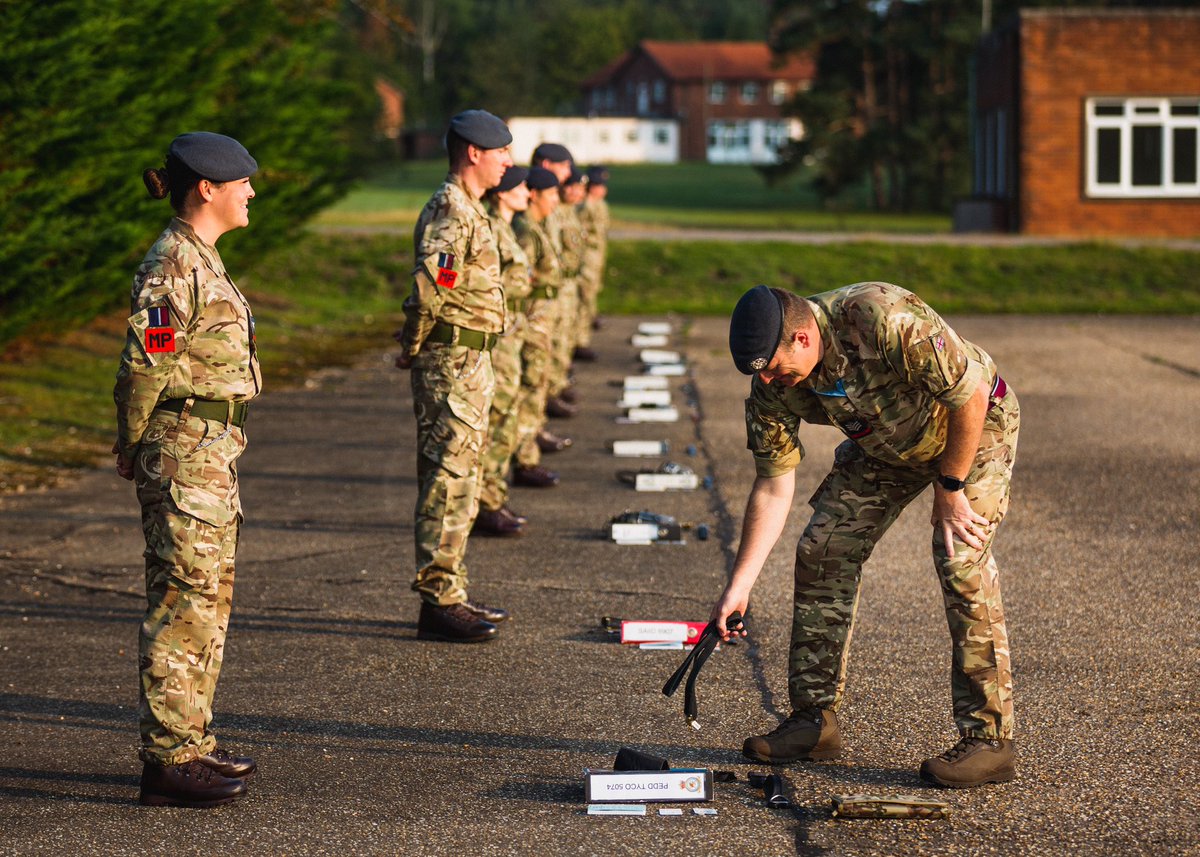RAF__Police's tweet photo. Day 1 ✅. Todays inspections would have included the handlers personal presentation and that of their dog, correct documentation, serviceability of equipment and general canine first aid knowledge. The highest of standards will be expected from our #RAFPolice teams https://t.co/QRvZgkzUJ3