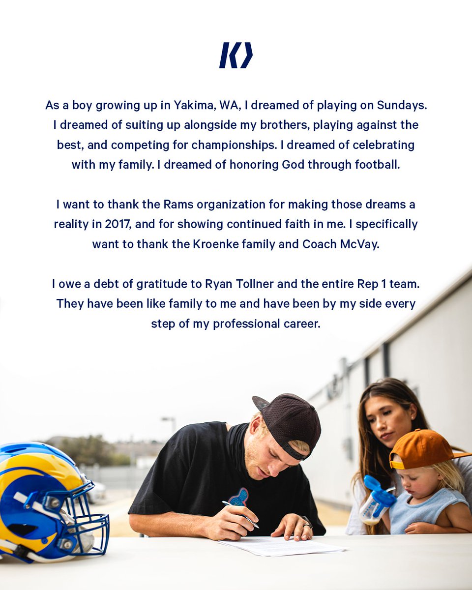 CooperKupp's tweet photo. Blessed. Grateful. Humbled. https://t.co/05MYQDusXA