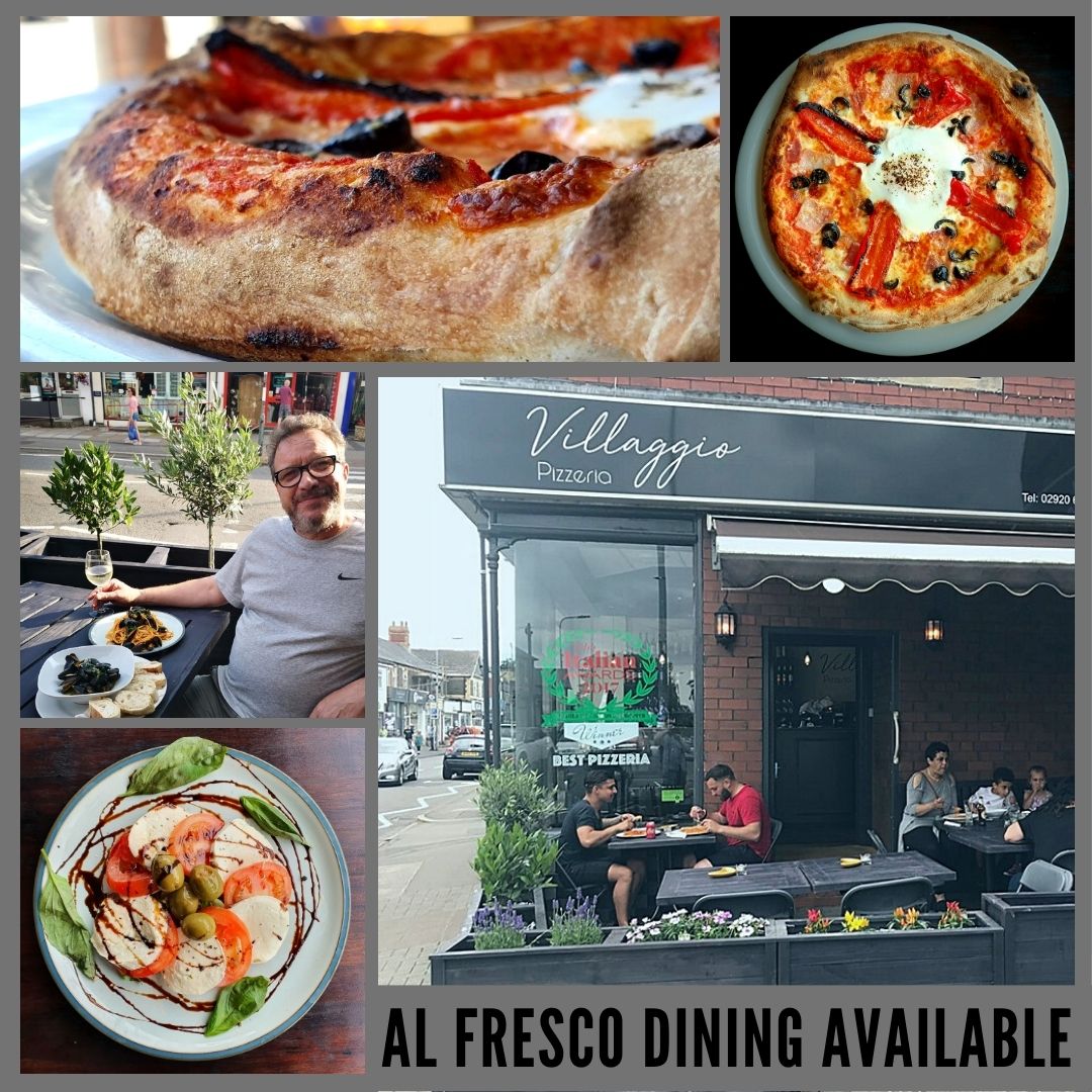 From boosting your mood to getting your daily dose of Vitamin D #AlFresco dining is good for you. Book your table at <a href="/PizzeriaCardiff/">Pizzeria Villaggio</a> &amp; make hay while the sun shines! We're open Mon-Sat from 12pm. Check out our menu here: bit.ly/3diy5X3 😎👍#MondayMotivation  #ShopLocal