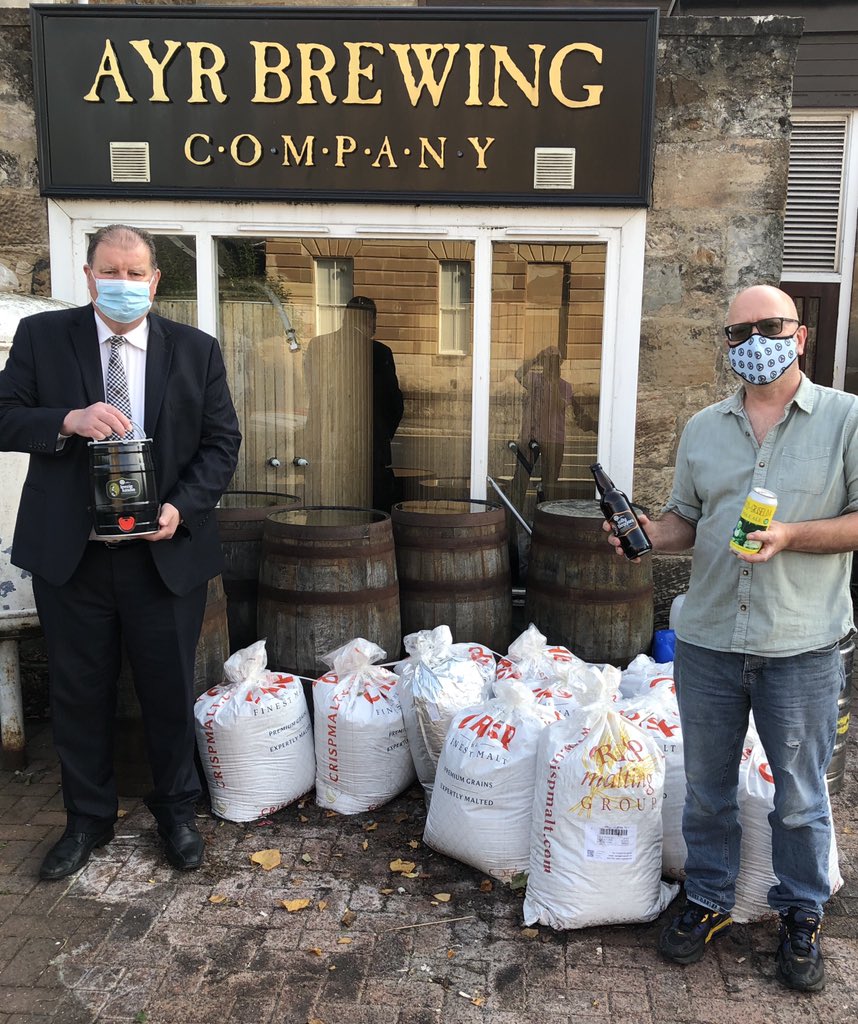 It’s Scottish Food and Drink fortnight!Ayr Brewing Company, an award winning, family owned business, produce a superb range of cask, bottles and cans of real ale including Leezie Lundie and Rabbies Porter. Free home delivery or pick up. Highly recommended. A credit to Ayrshire !