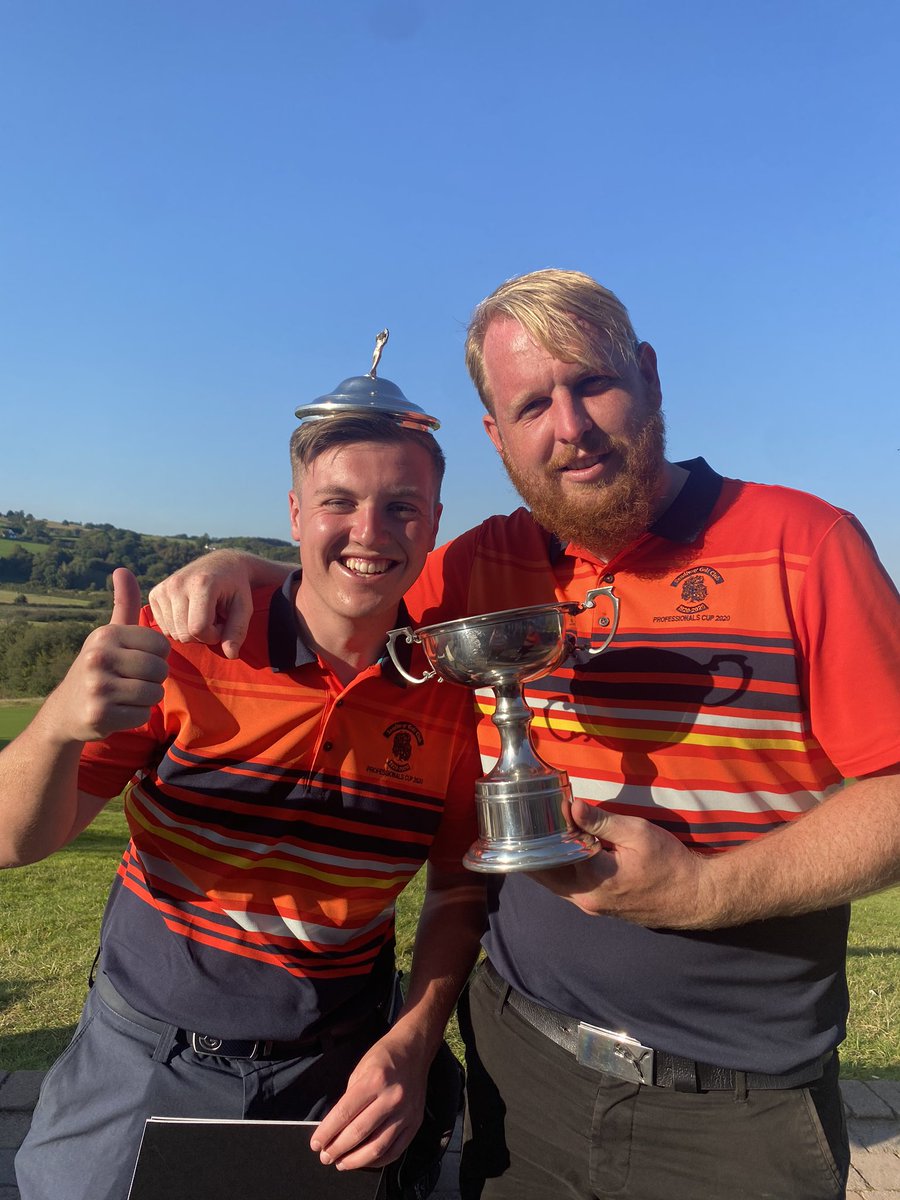 GarethJonesGolf's tweet photo. This picture says it all!! Another win for team @dunbabin but a great couple of days with great members! This @dunbabin by the way has turned into some player!! @CelticManorGolf was awesome!! #anotherdefeat #professionalscup https://t.co/y7QolBXXTb